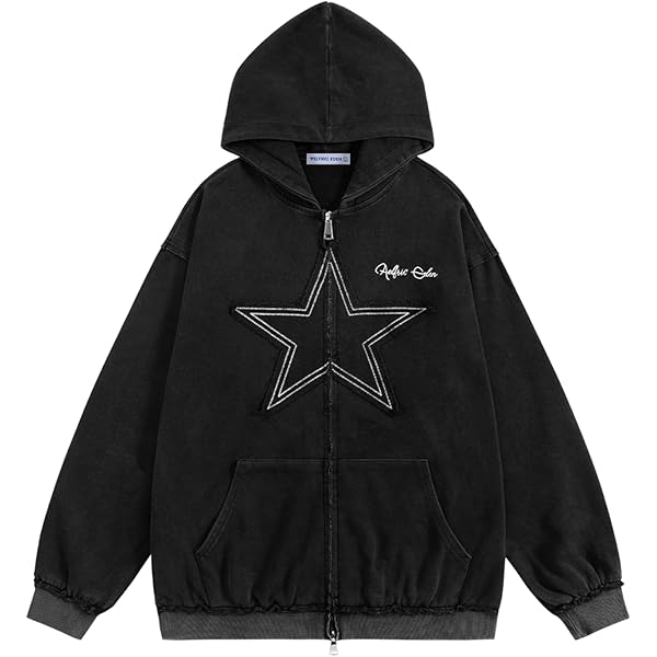 Amazon.com: Ponitrack Unisex Zip Up Hoodies Y2k Flame Print